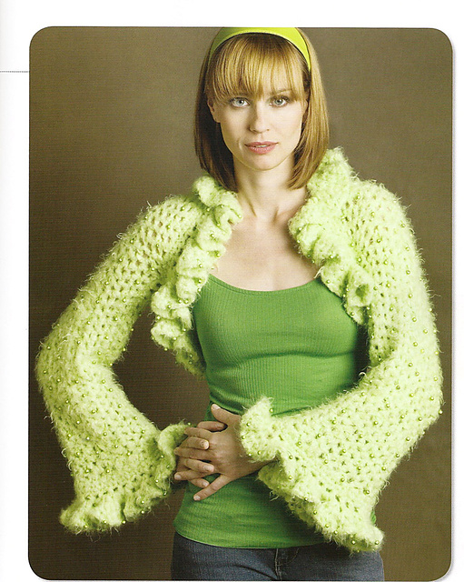 Beaded Ruffled Shrug
