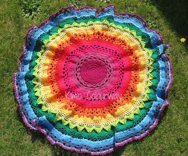 Mandala Maze blanket