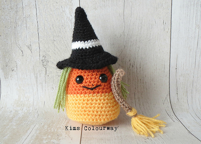 Halloween Witch Candy Corn Amigurumi