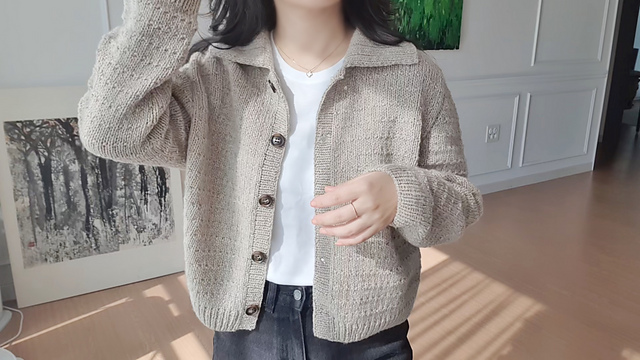 Dual Collar Cardigan