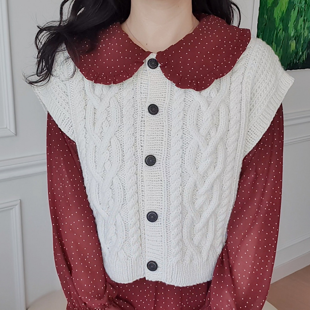 I'm wool Aran Vest