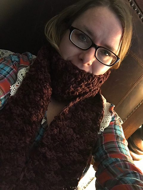 Raspberry Scarf