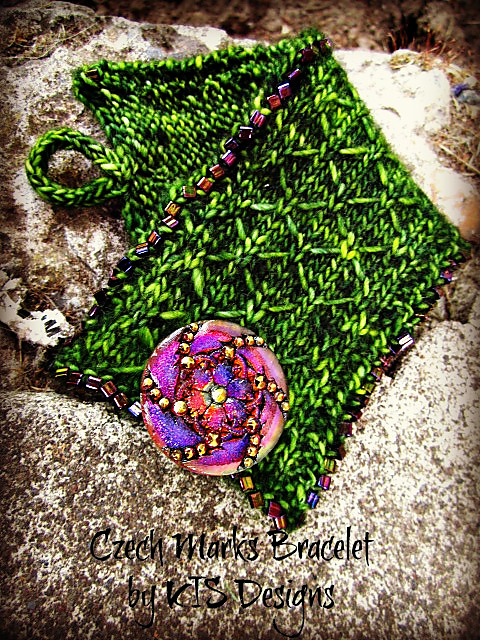 Czech Marks Knitted Bracelet