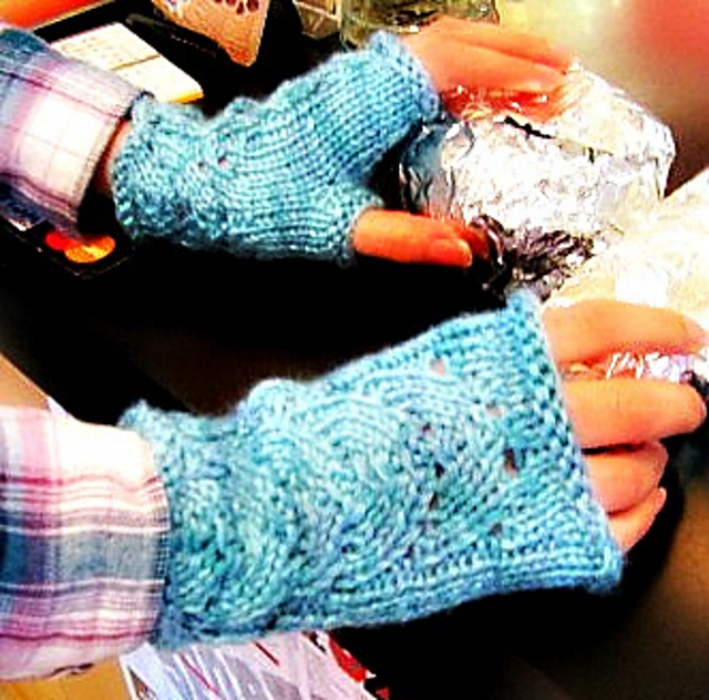 A Touch of Lace Fingerless Gloves