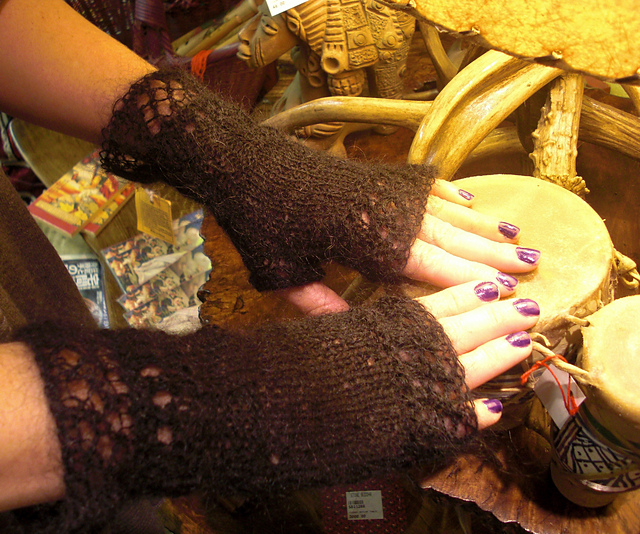 Two Times The Lace Fingerless Gloves