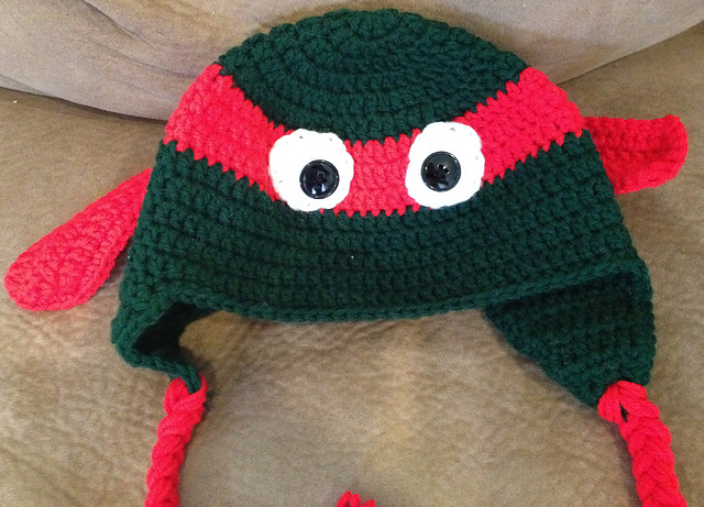 Toddler Red Ninja Turtles Hat