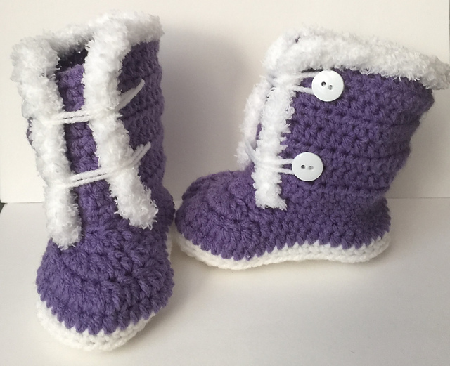 Fuzzy Trim Boots