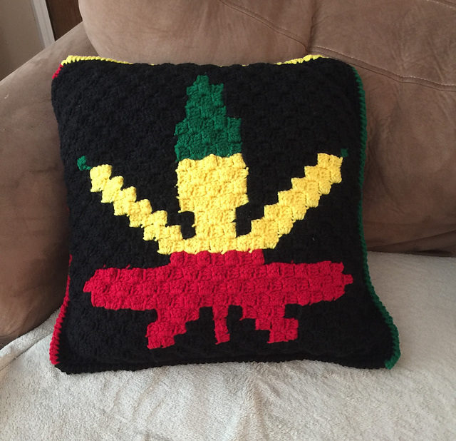 Reggae Inspired Decor/ Throw Pillow