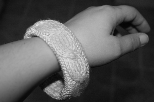 Cabled Bangle Bracelet