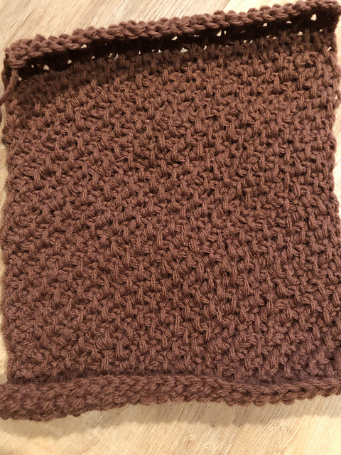 Tunisian Seed Stitch Scarf
