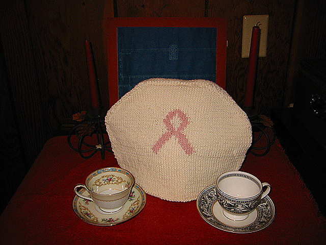 Breast Cancer Ribbon Tea Cozy