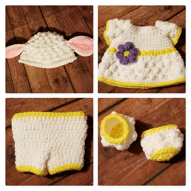 Pookie's Little Lamb Outfit