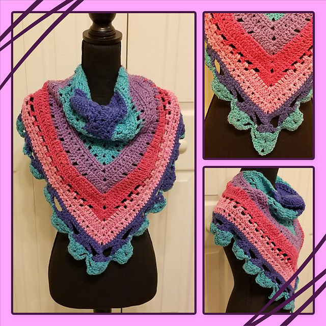 Colorful Triangle Cowl