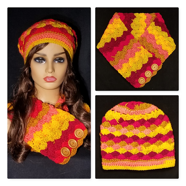 Lots of Shells Hat & Cowl