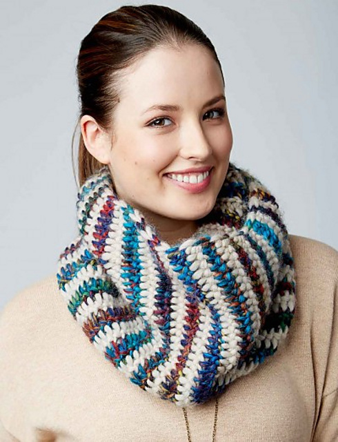 Tunisian Cowl in Shadows