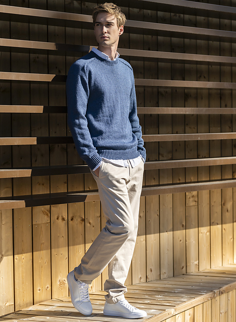 Pull homme fin manches marteau Igor - M6339