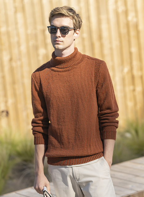Pull homme col roule Mathias - M6348