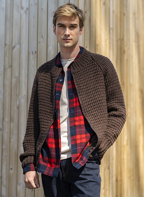 Veste raglan homme point fantaisie - M6353