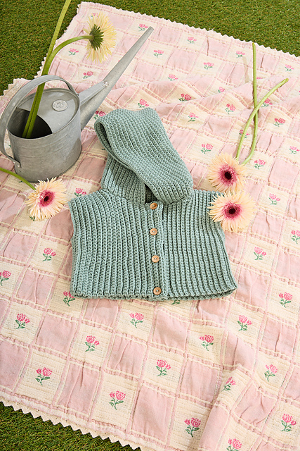 Gilet sans manches au crochet - M6444