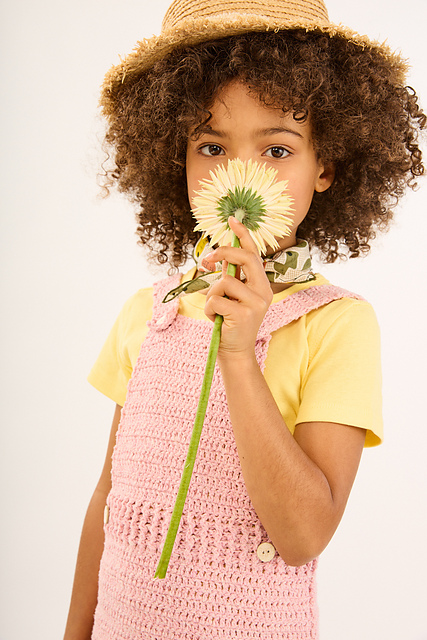 Robe a bretelles au crochet Estelle - M6452