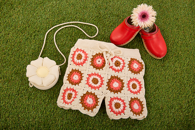 Short granny au crochet Christie - M6455