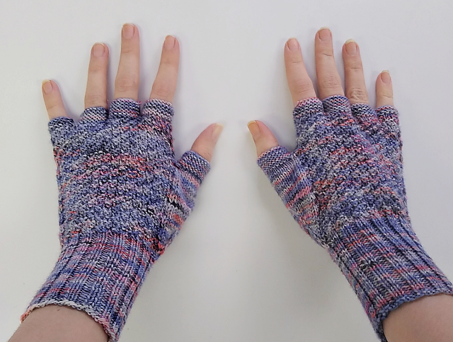 Koi Pond Fingerless Gloves