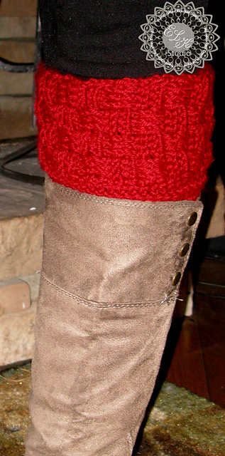 Basketweave Boot Cuffs
