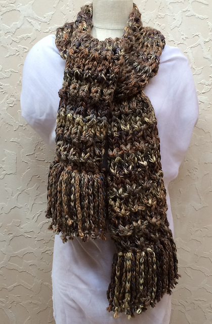 Knot Stitch Infinity Scarf