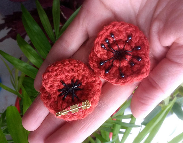Poppy Flower Pin
