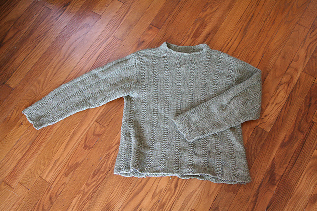 Jumper with rib textured patterning