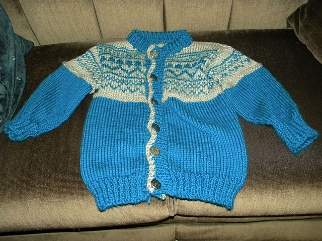 Jora / No. 8 Fair Isle Cardigan - Child