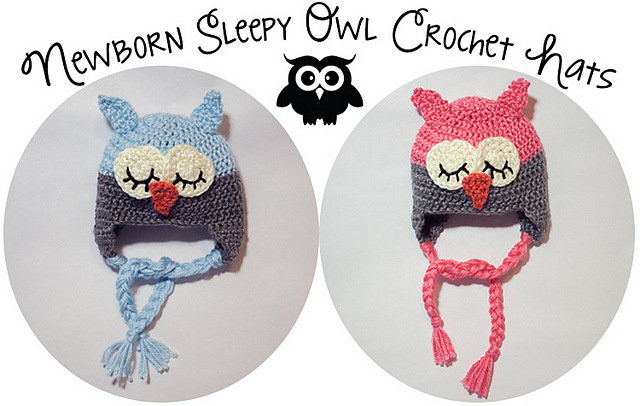 Newborn Sleepy Owl Hat