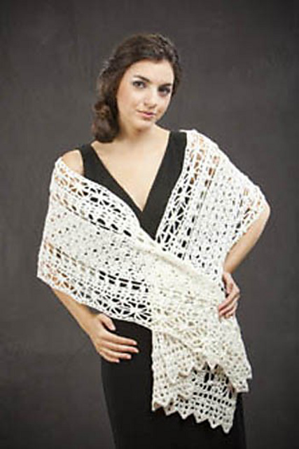 Lacy Bamboo Crochet Wrap