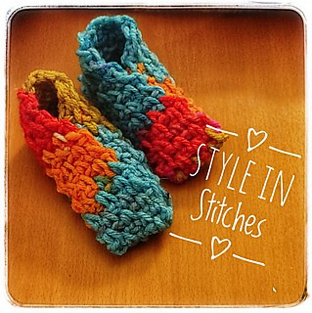 Slip on Booties - Crochet
