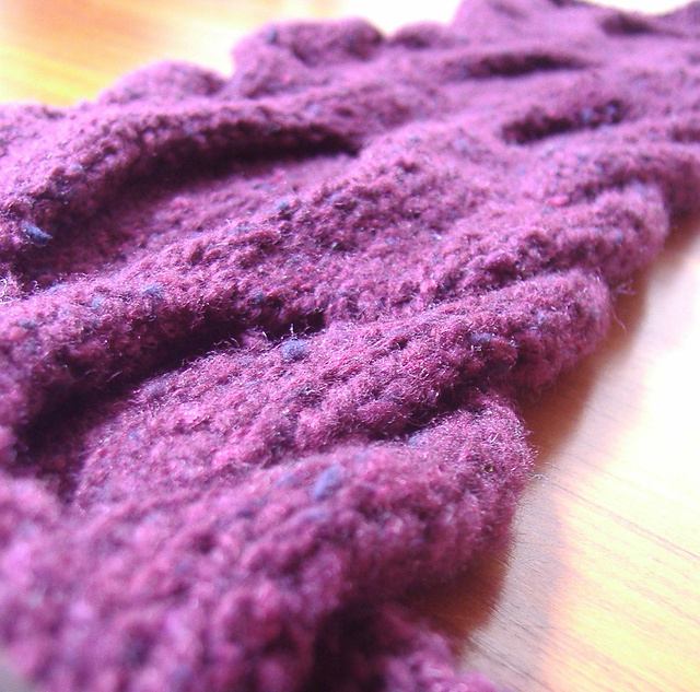 Easy Cable Short Scarf