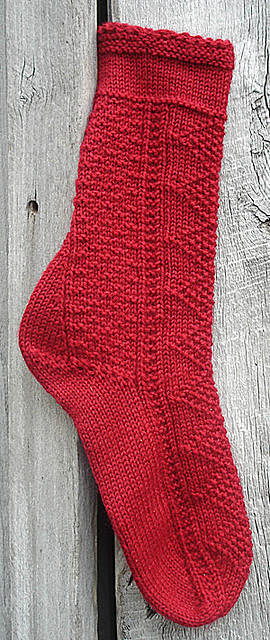 Gusset-Heel Gansey Sock