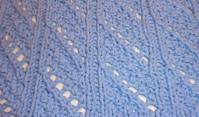 Diagonal Lace Dishcloth