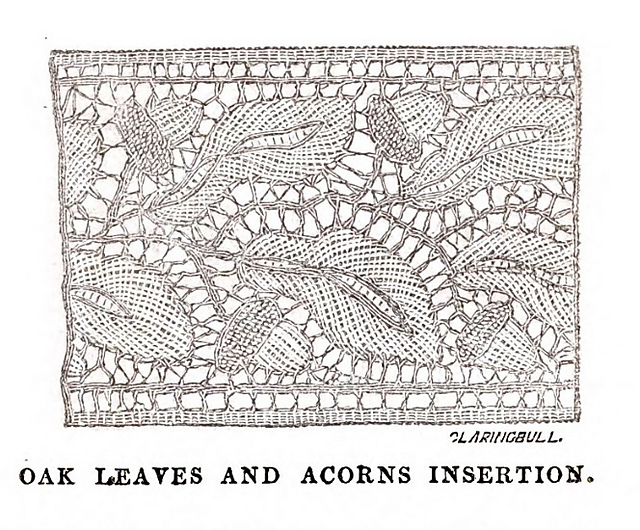 oak leaves and acorn insertion