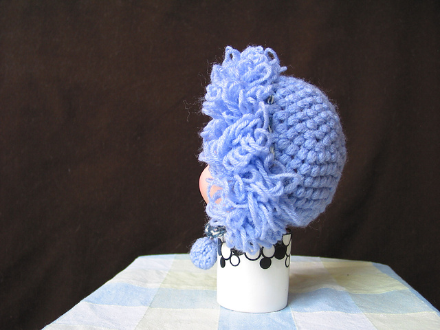 Baby's Crochet Hood (boss stitch)