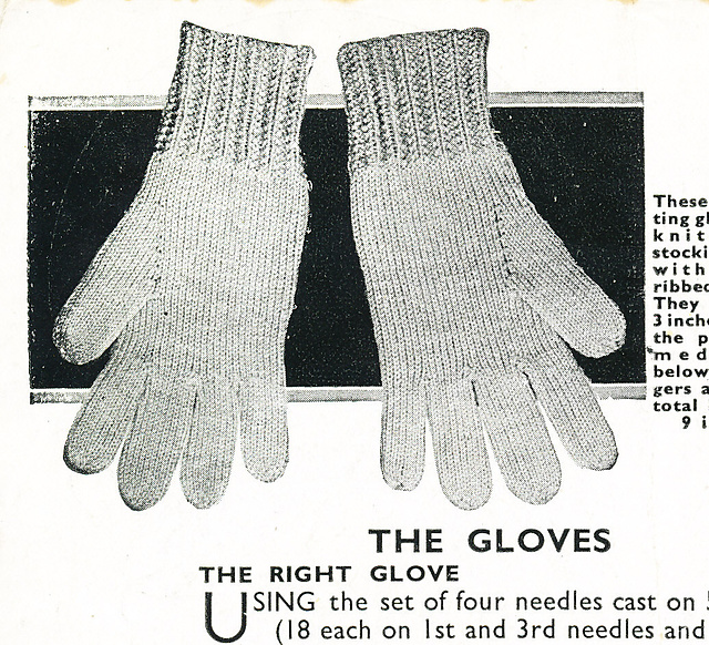 cap, gloves and ankle socks: the gloves
