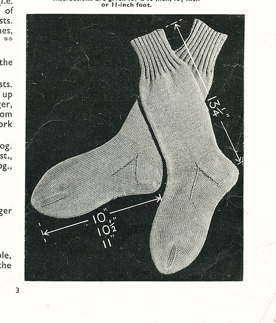 men's gloves and socks on two needles: the socks