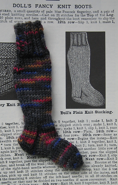 doll's plain knit stockings
