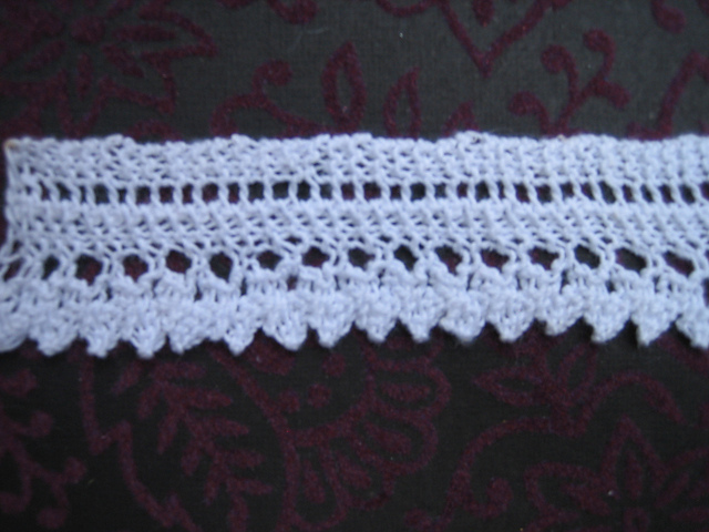 knitted edgings for trimmings children's things. edging no. 1