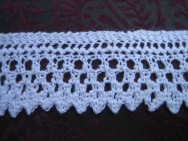 knitted edgings for trimmings children's things. edging no. 2