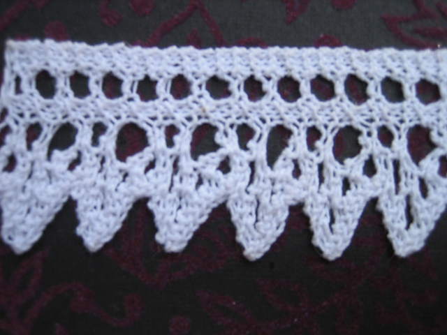knitted edgings for trimmings children's things. edging no. 5