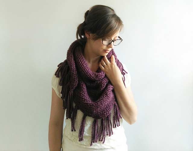 Chunky Triangle Shawl