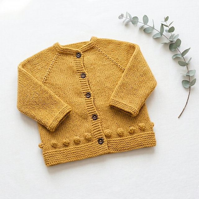 Hello Sunshine Knit Bobble Cardigan
