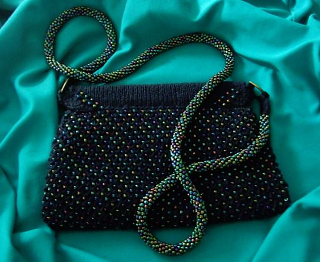 Beaded Honeycomb Evening Bag