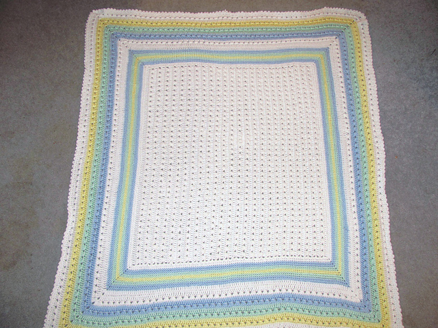 Rainbow Baby Afghan
