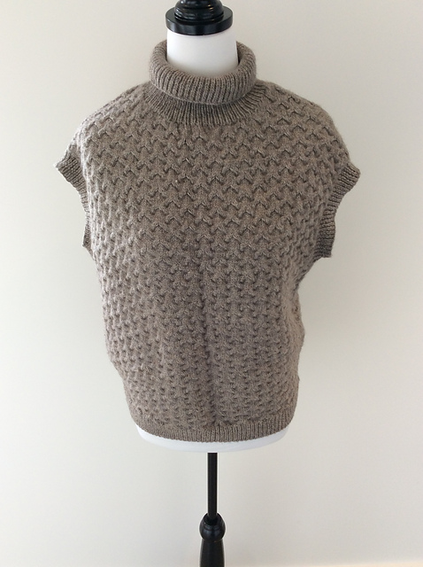 Funnel Neck Cable Vest